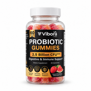 Sugar Free Probiotics pectic Raspberry Watermelon Gummies